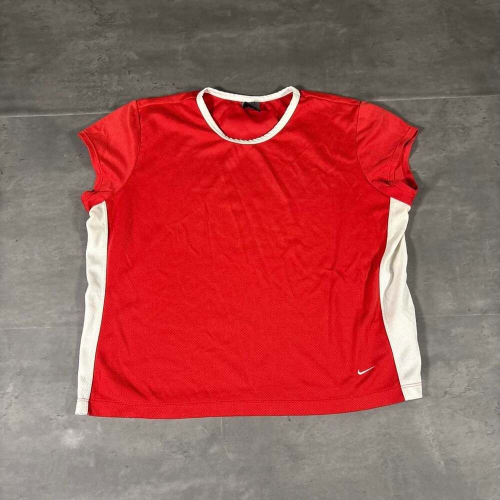 Nike Red & White Athletic Shirt with White Side Panels Size L ❤️✔️

#Nike #Athle